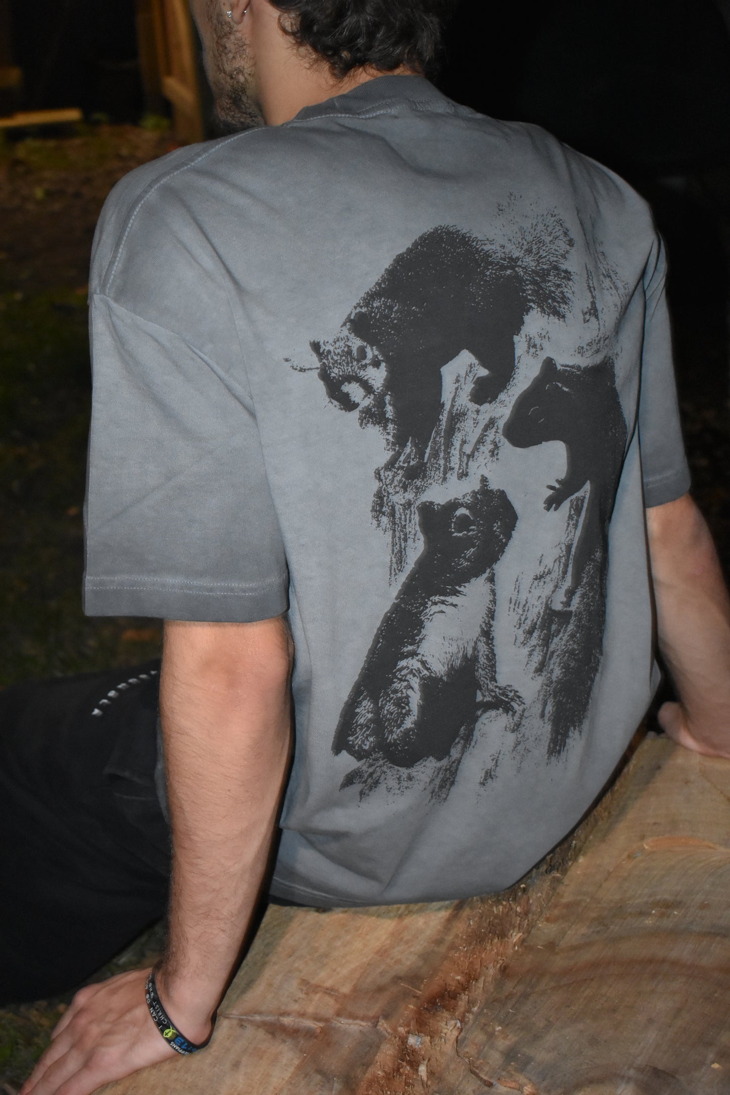 Tree Rat Oversized Tee Gray